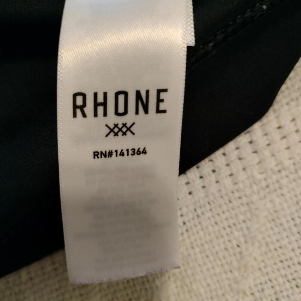 RHONE Hoodie Men’s XXL Black Zip Sweatshirt Performance Athletic Athleisure EUC - Picture 8 of 9